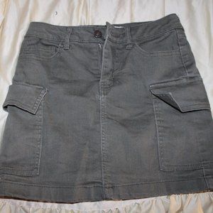 Sky & Sparrow Army Green Mini Skirt